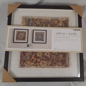 Allen + Roth 2pc Frayed Linen Wall Art Set